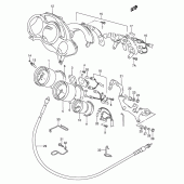 Схема вузла: Спідометр (Model p/r) для Suzuki RF600