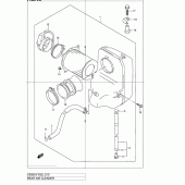 Схема вузла: Задній повітряний фільтр Suzuki VZ800 Marauder