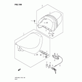 Схема вузла: Сидіння (Vzr1800ufl1 e19) ​​для Suzuki VZR1800 Intruder M1800R/ Boulevard M109R