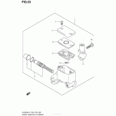 Схема узла: Передний тормозной цилиндр для Suzuki UH200 Burgman