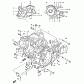 Схема вузла: Картер двигуна для Suzuki VS800 Intruder 800