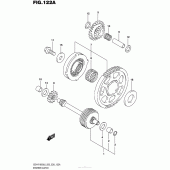 Схема вузла: Привід стартера для Suzuki GSX-R1000