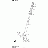 Схема вузла: Steering Stem (Uh200Al5 P28) для Suzuki UH200 Burgman