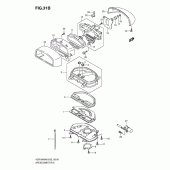Схема вузла: Спідометр (Vzr1800zk7/zu2k7) для Suzuki VZR1800 Intruder M1800R/ Boulevard M109R