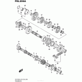 Схема вузла: Трансмісія для Suzuki GSX-R600