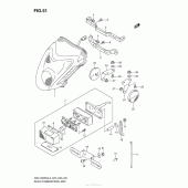 Схема узла: Задний фонарь (Стоп-сигнал) (Gsx1300Ral3 E03) для Suzuki GSX1300 Hayabusa