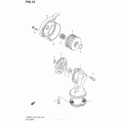 Схема вузла: Масляний насос Suzuki LS650 Boulevard S40