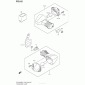 Схема узла: Поворотники для Suzuki DR-Z400 DR-Z400S