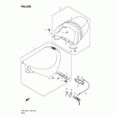 Схема вузла: Сидіння (Vzr1800zufl1 e19) ​​для Suzuki VZR1800 Intruder M1800R/ Boulevard M109R