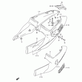Схема вузла: Бічні панелі (Model v) для Suzuki GSX-R750