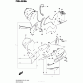 Схема узла: Нижний обтекатель для Suzuki GSX1300 Hayabusa