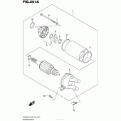Схема узла: Стартер электрический для Suzuki UH200 Burgman