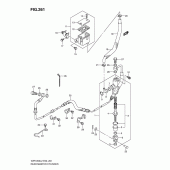 Схема узла: Задний тормозной цилиндр (Vzr1800ufl2 e19) для Suzuki VZR1800 Intruder M1800R/ Boulevard M109R