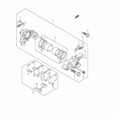 Схема узла: Задний тормозной суппорт для Suzuki GSX-R1000