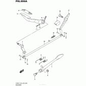 Схема вузла: Заднє гальмо для Suzuki VL800 Boulevard C50