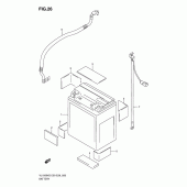 Схема вузла: Акумулятор для Suzuki VL1500 Boulevard C90T