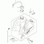 Схема вузла: Паливний бак для Suzuki DR-Z250