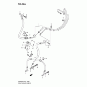 Схема вузла: Передній гальмівний шланг (Gsr600ak7/uak7/ak8/uak8/ak9/uak9/al0/ual0) для Suzuki GSR600