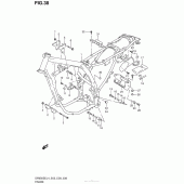 Схема узла: Рама (Dr650Sel4 E33) для Suzuki DR650 DR650SE