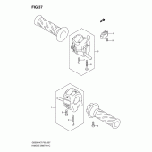 Схема вузла: Пульт управління рульовий для Suzuki GS500