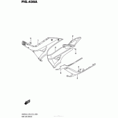 Схема вузла: Нижні молдинги (Спідниці) для Suzuki AN650 Burgman (EU analogue of SkyWave)