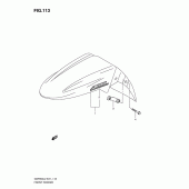 Схема узла: Переднее крыло (Gsf650al2 e21) для Suzuki GSF650 Bandit