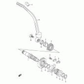 Схема узла: Кикстартер для Suzuki DR250