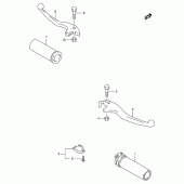 Схема вузла: Ручки керма для Suzuki VS600 Intruder 600