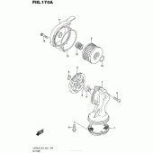 Схема вузла: Масляний насос Suzuki LS650 Boulevard S40