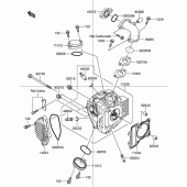 Схема вузла: Головка циліндра для Suzuki DR-Z110