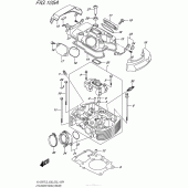 Схема вузла: Головка циліндра (задня) для Suzuki VL1500 Boulevard C90T