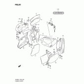 Схема вузла: Бічні панелі (Vl800l1 e2) для Suzuki VL800 Intruder C800C/ Boulevard C50C