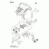 Схема узла: Задний фонарь (Стоп-сигнал) (Vzr1800/k6/k7/u2k7) для Suzuki VZR1800 Intruder M1800R/ Boulevard M109R