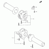 Схема вузла: Пульт управління рульовий для Suzuki GSX750