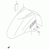 Схема узла: Переднее крыло (Model k5) для Suzuki AN650 Burgman (EU analogue of SkyWave)