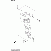 Схема вузла: Rear Shock Absorber (Dr-Z400Sl4 E03) для Suzuki DR-Z400 DR-Z400S