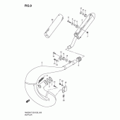 Схема вузла: Вихлопна система для Suzuki RM250