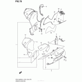 Схема узла: Нижний обтекатель для Suzuki GSX1300 Hayabusa