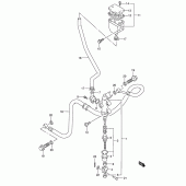 Схема вузла: Задній гальмівний циліндр Suzuki GSX750
