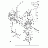 Схема вузла: Карбюратор (Model t) для Suzuki GS500