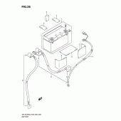 Схема вузла: Акумулятор для Suzuki DR-Z400 DR-Z400S
