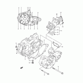 Схема узла: Картер двигателя (Model r/s) для Suzuki RM250