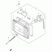Схема узла: Фара (Dr-z400ek5/k6/k7 e1, p37) для Suzuki DR-Z400 DR-Z400E