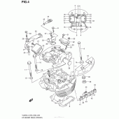 Схема узла: Головка цилиндра (Передняя) (Vl800L4 E33) для Suzuki VL800 Boulevard C50T