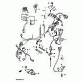 Схема вузла: Електропроводка (Model k) для Suzuki GSX-R1100