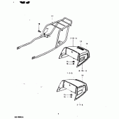 Схема узла: Задний подседельный обтекатель для Suzuki GS1000