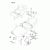 Схема вузла: Сидіння (Model n/p) для Suzuki GSX-R750