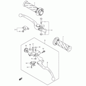 Схема узла: Ручки руля для Suzuki GSX-R750