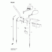 Схема узла: Руль & Тросики для Suzuki GSR600