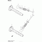 Схема вузла: Розподільний вал & Клапан для Suzuki AN650 Burgman (EU analogue of SkyWave)